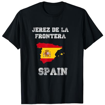 Bandera retro de España envejecida de Jerez de la Frontera España Camiseta
