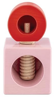 Alessi ES20 2 Schiaccianoci, Wood, Rosa, Rosso