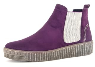 Gabor Damen Klassische Stiefeletten, Frauen Stiefeletten,uebergangsschuhe,uebergangsstiefel,flach,Boots,Stiefel,Dark-Orchid (fumo),40.5 EU / 7 UK