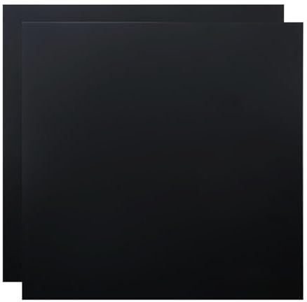SCULPFUN Lot de 2 plaques acryliques opaques noires pour gravure laser - 30 x 30 cm - Personnalisables - Pour la décoration de la maison et du bureau - Épaisseur : 3 mm