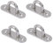 MHDAMAI Gancio per Soffitto e Parete Placca Occhiello in Acciaio Inossidabile 4 Pezzi M6 Gancio da Muro Piastra con Occhiello per Sedia Sospesa, Amaca, Staffa, Altalena, Sacco da Boxe, Yoga