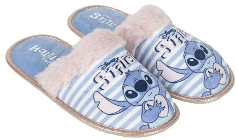 CERDÁ LIFE'S LITTLE MOMENTS | Zapatillas de Casa Abiertas Stitch – Cómodas y Antideslizantes – Diseño Divertido y Original para Fans de Stitch