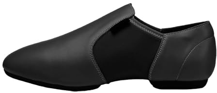 Sockenschuhe Schwimmreifen FüR Erwachsene Sneaker Tanzschuhe Damen Weiche Sohle Bauchtanz Praxis Indoor Tanzen Spezial Jazz Cheerleading Rindsleder Wassermatratze Schuhe Breite FüßE Herren (Black, 39)