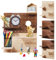Panneau perforé en bois avec organiseur modulaire, porte-clés, rangement mural avec crochets, Rega, ensemble d'organisateurs muraux pour chambre, bureau, salle de bain, 38 x 22,8 cm (vermanschen)