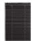 Black Plain PVC venetian Blind - Width 110cm x Drop 150cm - 25mm Horizontal Slats - Easy Fit Trimmable fitting with Tilt control Wand Mechanism