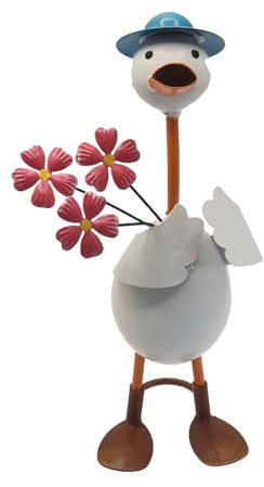 Haoyull Gartenfigur Ente für den Außenbereich, Gartendekoration, Entenfigur, Skulptur für Dekorationen