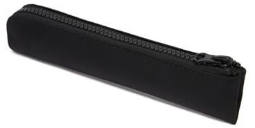 YONBEN Federmäppchen Klein Stifteetui Mäppchen (Schwarz, Oxford) | Flaches Design mit Reißverschluss – fasst Stifte, Lineal und Zubehör, ideal für Schule, Uni, Büro und unterwegs.