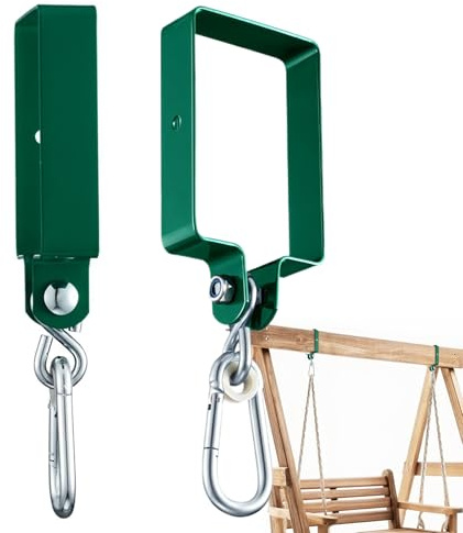 Swing Brackets - Metal Brackets | Outdoor Support Hook Set with Rotate, Mounting Kit with Power, Clothes Hanger, Gear to Ceiling, Equipment for Playtime, Pregnancy Bracket -
