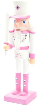 Ruarby Elegant Nutcrackers Soldier Statue Bright Nutcrackers Soldier 50CM Ornament For Birthday Women And Children' Favorite