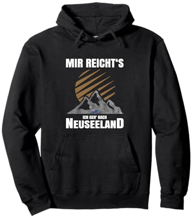 Auswandern Gadgets Urlaub Party Souvenir Wandern Neuseeland Pullover Hoodie