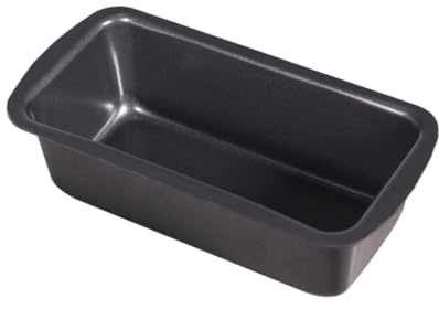 mophrati Molde para Pan antiadherente duradero, para hornear Pan de larga duración, antiadherente, para hornear frutas, pasteles, hacer, lata de gran capacidad, Negro M