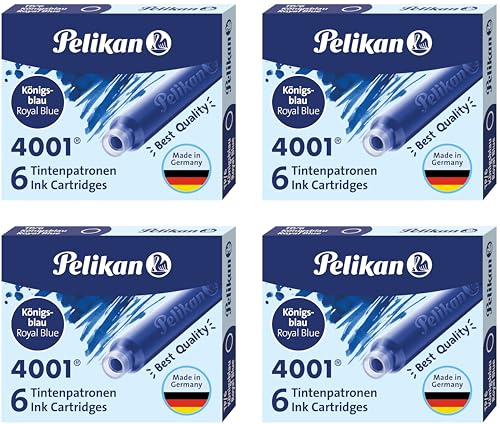 Pelikan 330845 Patronen 5er Packung, Blau, (24 Standard Patronen)