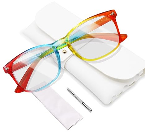 BIRDDIE Blue Light Glasses for Woman Men UV400 Computer Blue Light Glasses | Screen Fatigue & UV400 Protection - Computer Screens & Gaming & ReadingGlasses for Blue Light Blocking