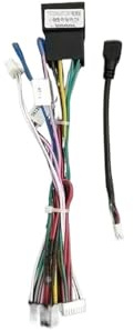 AJHJET Façade D'autoradio pour Peugeot 207 CC Cadre 2006-2015 9 Pouces 2DIN Autoradio Fascia Panneau Faisceau Câblage Cordon d'alimentation Adaptateur Canbus Décodeur Dash Entourée(Only Cable)