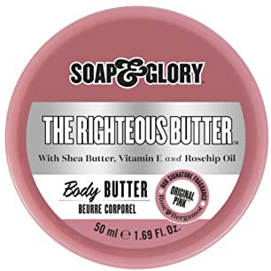 Soap & Glory The Righteous Butter Body Butter, Very Dry Skin Formula, 1.69 oz (DLX Travel Size) NEW! by Soap & Glory