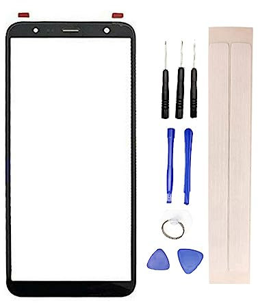 JayTong Verre Avant Externe De Rechange Vitre Frontale Écran Remplacement + Outils pour Galaxy J6+ / J6 Plus 2018 J610 J610F SM-J610F/DS (Not LCD and Not Digitizer) Noir