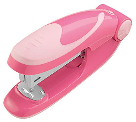 herlitz 50025442 Heftapparat No.24/6, Ergonomie klein, indonesia pink, 1 Stück