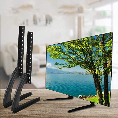Supporto per TV, per TV OLED LCD da 14 – 42 pollici, piatto e curvo, supporto TV regolabile in altezza