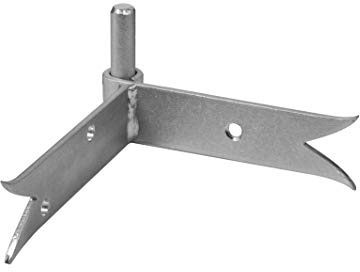 Gond d'Angle Queue Carpe Ø14x220 mm Zing, Zingué