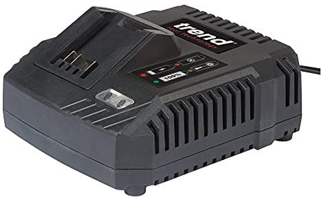Trend T18S 18V 6Ah Fast Charger Compatible with all Trend 18V Tool Connection Batteries, 240V, Black, T18S/CH6A