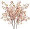 Uieke Kirschblütenzweige aus Seide, 102,9 cm, künstliche Kirschblüten, Lange Stiele, künstliche Blumen, Vasen-Arrangements für Hochzeit, Zuhause, japanische Dekoration, 3 Stück, Rosa