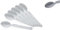 Set 6 pz cucchiai cucchiaini plastica riutilizzabili posate tavola 18 CM colori assortiti OZC-844218