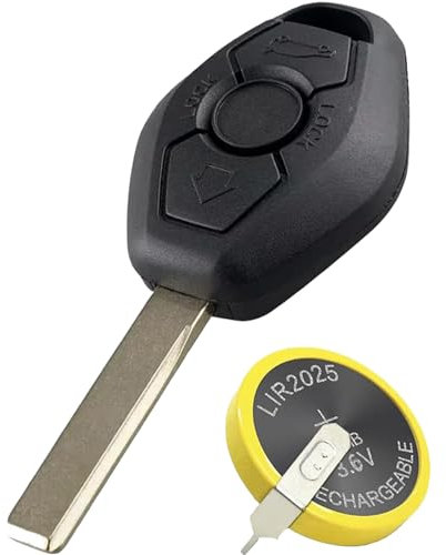3 Buttons Car Key Case For BMW 3 5 7 Series M5 X3 X5 Z3 Z4 E36 E38 E39 E46 E60 E53 E63 E85 E52 E83 E90 Remote Key Shell Cover with LIR2025 Re-chargeable Battery HU92 Blade