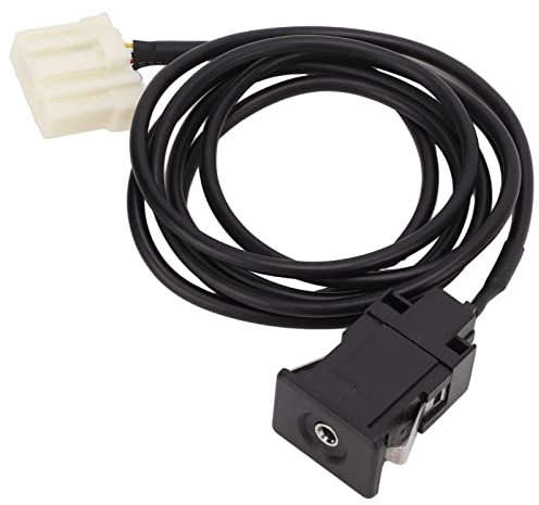 Aux Socket Audio Switch Cable, Antiaging High Sensitivity ABS Car Stereo Wire Harness Replacement for Mazda 2 3 5 6 for Upgrade