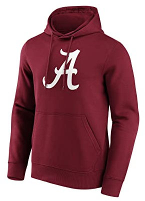 Fanatics College Football Alabama Crimson Hoodie Kapuzenpullover Sweatshirt ** Tide Primary Logo Graphic ** Bordeaux (as3, Alpha, m, Regular, Regular)