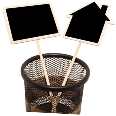 MAGICLULU 8 Stk Gartentopfmarker Tafelschilder Zum Aufhängen Samen Der Anteile Tags Etiketten Für Baumschulen Kindergarten Etikett Garten Etiketten Mini Chalkboard Pflanze Zylinder Bambus