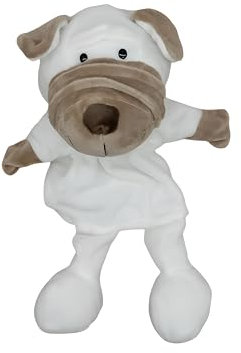 Proumhang Handpuppen mit Vollem Körper für Kinder,Tier Handpuppen Bauernhof Thema Puppets Spielzeug Set,Plüsch Pretend Spielzeug Zoo Friends Puppentheater mit Beweglichem Offenen Mund,35cm,Hund