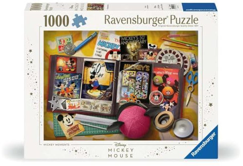 Ravensburger Puzzle 12000843-1970 Mickey Moments - 1000 Teile Disney Puzzle für Erwachsene und Kinder ab 14 Jahren