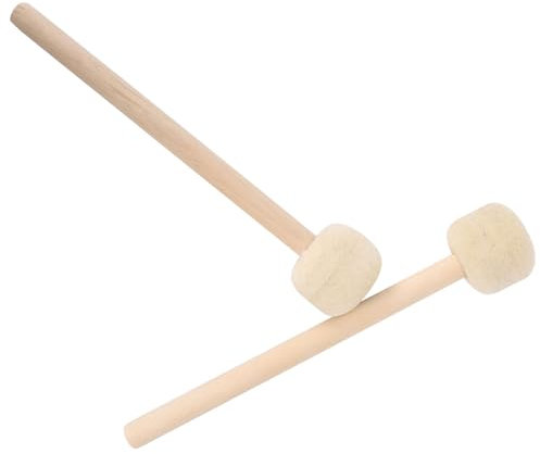 2 Stück Trommelstöcke, Hochwertige Wolle, Holzgriff, Zubehör für Precussion-Instrumente, Trommelstöcke, Trommelstöcke für Trommeln, Trommelstöcke für Holzkiste, Trommel, Tom Tom,