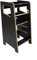 Skyline Steh und Lernturm Baby ab 1 Jahr Montessori Learning Tower Höhenverstellbar Tritthocker Kinder Indoor Möbel Kinderzimmer Trittschemel Kitchen Helper Hochstuhl Faltbarer Schwarz