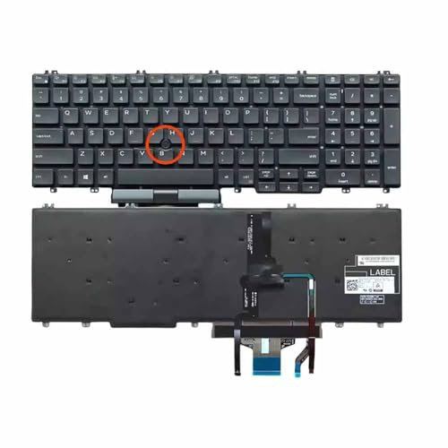 Generic New Keyboard Replacement for Dell Latitude 5500 5501 2019 (Not for Old E5500 or E5550) Precision 3540 3541 2019 US Backlit Pointer MMH7V 0MMH7V