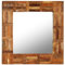 LAPOOH Wandspiegel Altholz Massiv 60x60 cm, Wall Mirror, Spiegel Schlafzimmer, Garderobenspiegel, Spiegel Schmal, Badspiegel, Kosmetikspiegel, Dekorative Spiegel