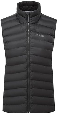 Rab Women's Cirrus Vest - Lightweight Insulated Gilet for Trekking, Climbing, & Everyday Use - Black - X-Large