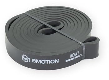 Müller & Blum Fitnessbänder Set mit Tragetasche und Türanker, Widerstandsbänder in 4 verschiedenen Widerstandsstufen, ideal für Calisthenics, Krafttraining, Yoga, Pilates (Heavy (dunkelgrau))