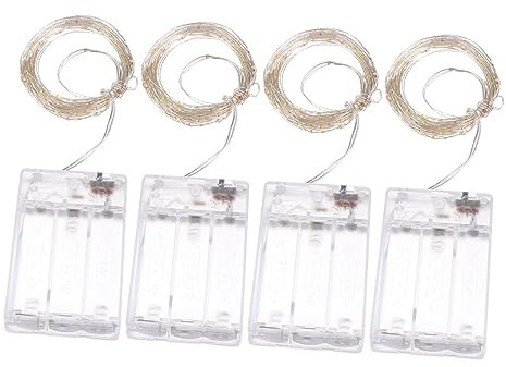 WOONEKY Lichterkette 5 M 50 Glühbirnen Stilvolle Lampenkette Für Zuhause Für Weihnachten Hochzeiten Und Geburtstage