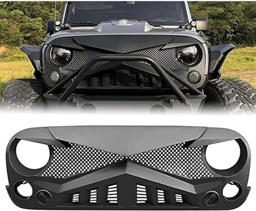 RESKIU Anteriore Griglia del Radiatore per Jeep Wrangler TJ 2006-2013, Griglia Paraurti Anteriore Paraurti Accessori Decorativi Griglia Centrale
