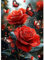 AIRDEA Rote Rose Diamond Painting Erwachsene, DIY 5D Schmetterling Diamant Painting Bilder, Bastelset Erwachsene Frauen als Haus Wanddeko 30x40 cm