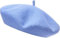 COSHAL® Baskenmütze aus Wolle für Damen, französischer Stil, einfarbig, klassische Farbe, Unisex, weich, warm, Outdoor, Vintage-Künstlermütze, Beanie, Unisex-Mütze, himmelblau, Einheitsgröße