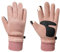 IQYU Accessori per capelli da sposa con perle e guanti caldi, guanti da ciclismo da donna, guanti freddi giapponesi (rosa, taglia unica)