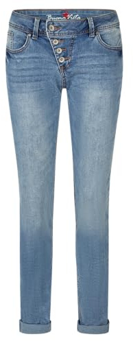 Buena Vista Damen Jeans Malibu Stretch Denim (DE/NL/SE/PL, Alphanumerisch, M, Regular, Regular, Light Stone)