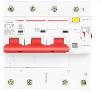 JWVNSKCA Interruttore 3P+N in Aria con protettore differenziale 63a Interruttore magnetotermico 220v protettore differenziale 32a trifase(3P+N-80A)