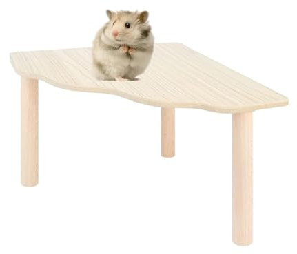 Plateforme pour hamster, accessoire pour hamster, cachette pour hamster en bois, pour hamster nain, gerbils, mice degus ou autres petits animaux