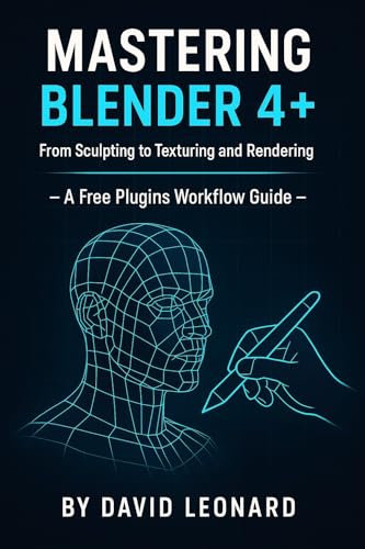 Mastering Blender 4+: From Sculpting to Texturing and Rendering —: A Free-Plugins Workflow Guide