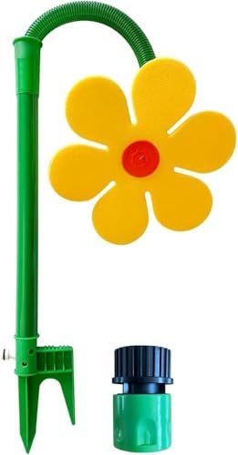 Rasensprenger,Wassersprinkler Kinder Outdoor, Crazy Daisy Wasserspielzeug mit 360° Rotation und einstellbaren Sprühmodi, Perfekt für Garten, Wasserspaß und Outdoor Spiele für Kinder von 3-12 Jahren