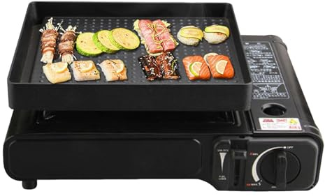 Non-Stick BBQ Grillpfanne - Sturdy Tray für Innenöfen und Außengrills | Wiederverwendbares Rillenkorbdesign, einheitliche Wärmeverteilung von Kochgeschirr, wesentliches Backzubehör für Camping