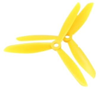 4 Stück 6045 6 X,5 Zoll 3-Blatt-Propeller CW CCW Direktantrieb Aus Kunststoff, Kompatibel Mit RC-Quadrocopter (2 Paar)(Orange)